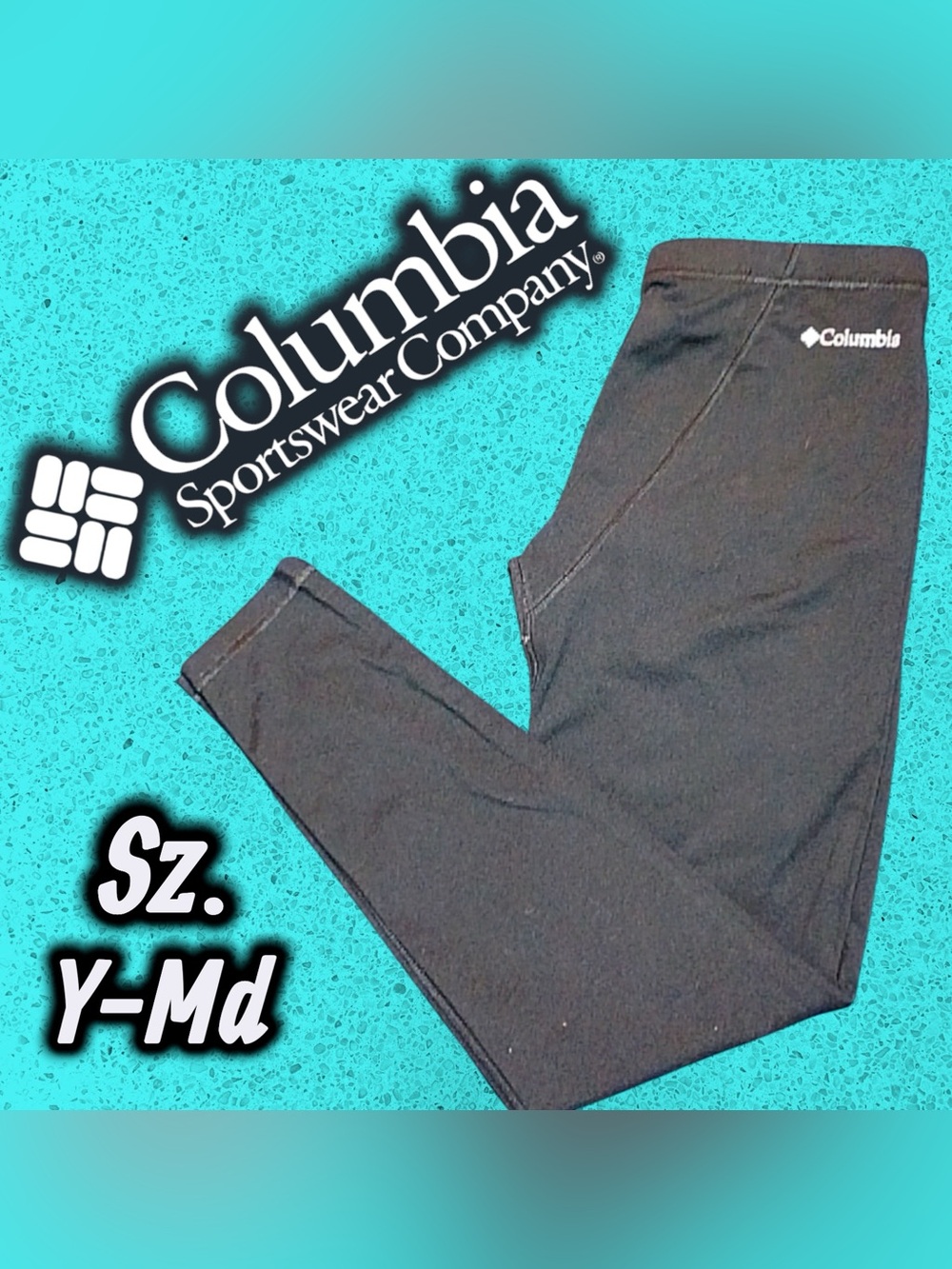EUC Columbia Omni-Heat Baselayer Tights Black Y-Md (10/12)